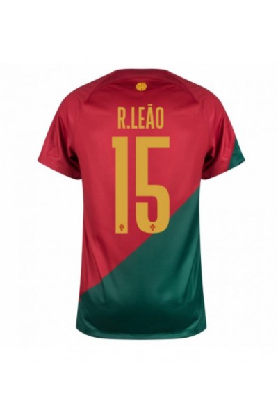 Portugali Rafael Leao #15 Jalkapallovaatteet Kotipaita MM-kisat 2022 Lyhythihainen